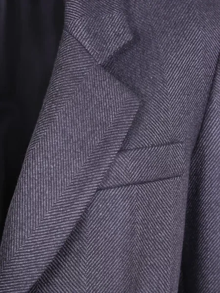 Palton Drhope cu model herringbone gri