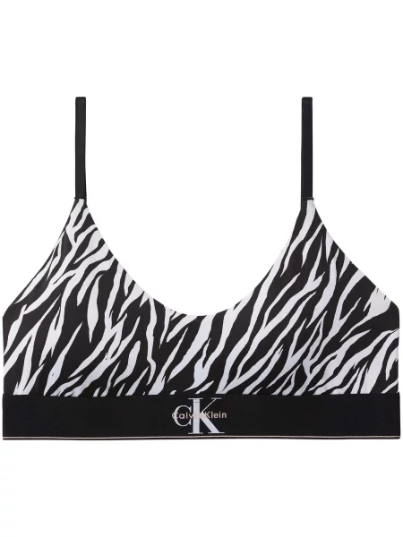 Fără căptușeală sutien bralette Calvin Klein Jeans negru