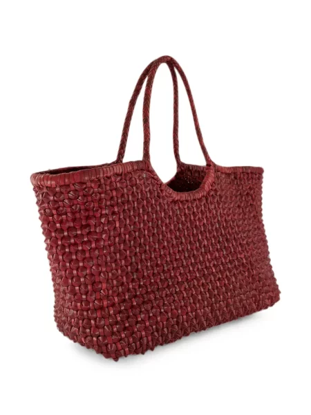 Geantă shopper Dragon Diffusion din piele roșu