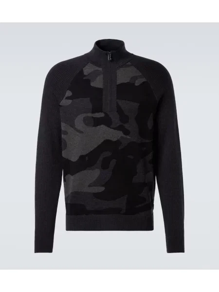 Volneni pulover Bogner črna