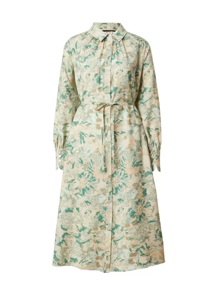 VERO MODA Dolga srajca ELIS ELLA / chamois / pastelno modra / zelena bež