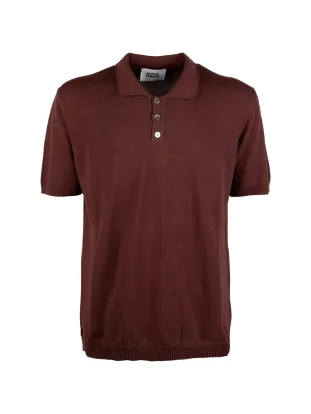 Scurt tricou polo Alpha Studio maro