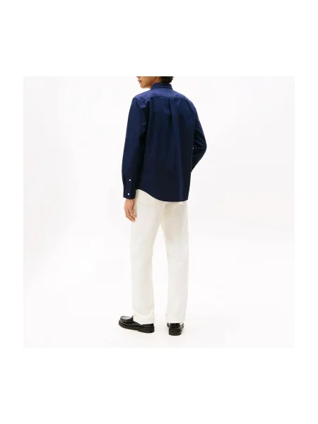 Oxford Tommy Hilfiger din țesătură twill albastru