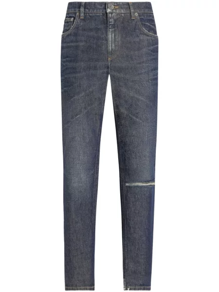 Traperice ravnih nogavica Dolce & Gabbana plava