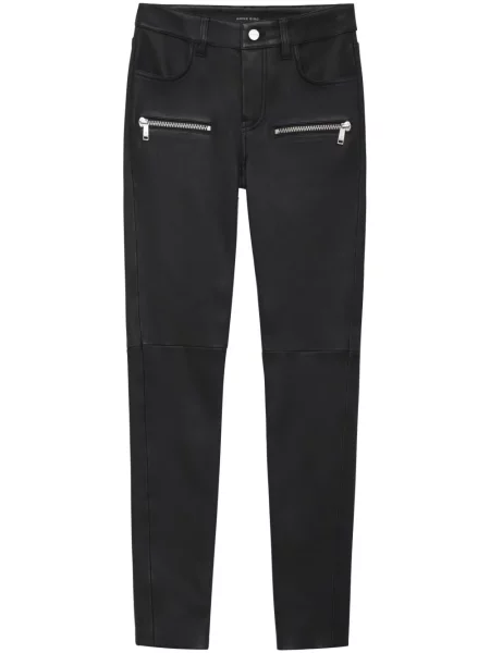 Pantaloni Anine Bing din piele negru