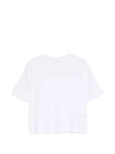 Tricou polo Marc O'polo cu decolteu rotund cu autograf alb