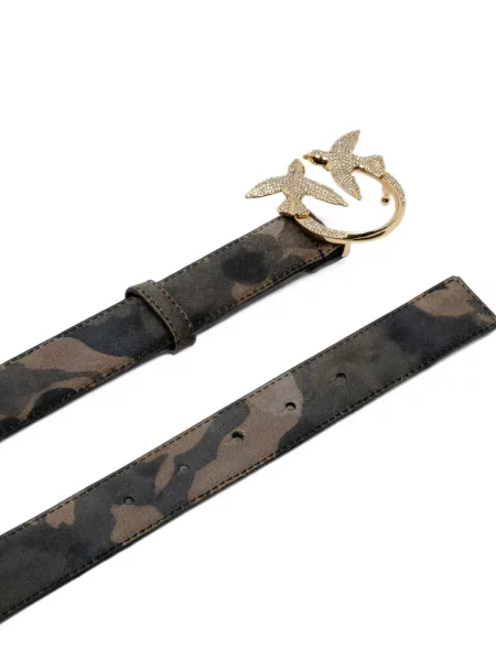 Cu centură curea Pinko cu cataramă cu model camuflaj verde