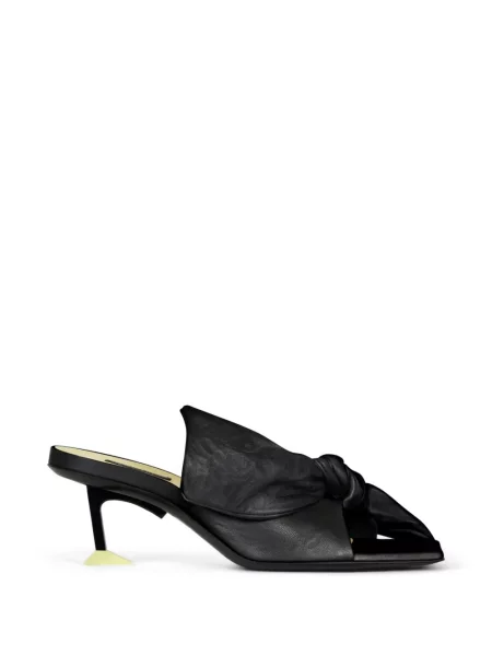 Sandale Givenchy cu vârf pătrat negru