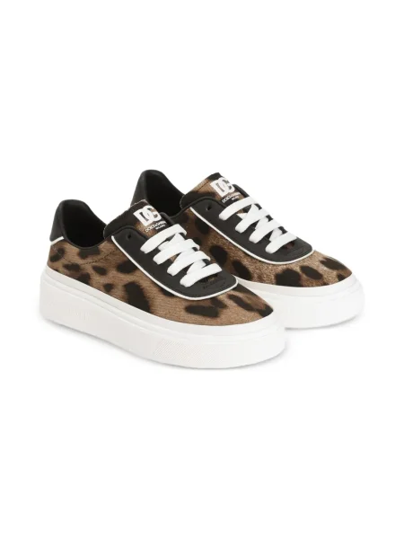 Sneakersy dziecięce Dolce And Gabbana brązowe