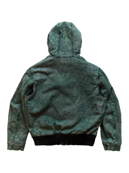 Geacă bomber Mm6 Maison Margiela cu glugă verde