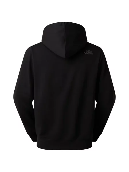 Majica s kapuljačom The North Face prednji džep s autogramom crna