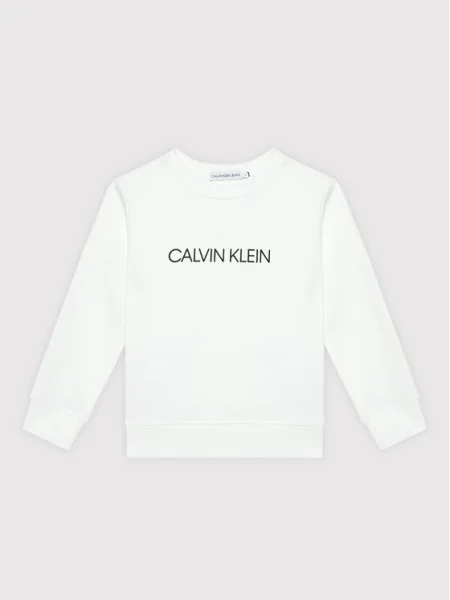 Calvin Klein Jeans Суитшърт Unisex Institutional Logo бял