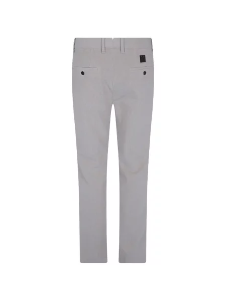Pantaloni chino Incotex de catifea cord alb