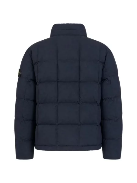 Matlasat geacă Stone Island cu strasuri albastru