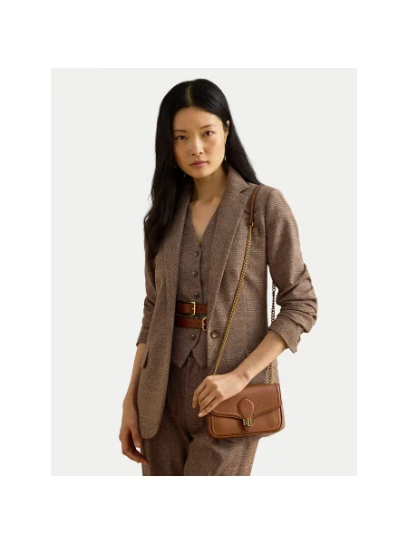 Кожен портфейл Lauren Ralph Lauren кафяво