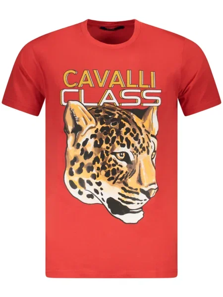 Tricou Cavalli Class scurt roșu