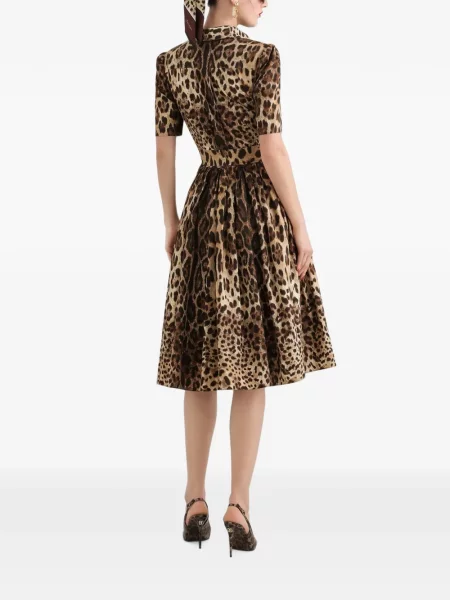 Rochie tip cămașă Dolce & Gabbana cu imagine din poplin