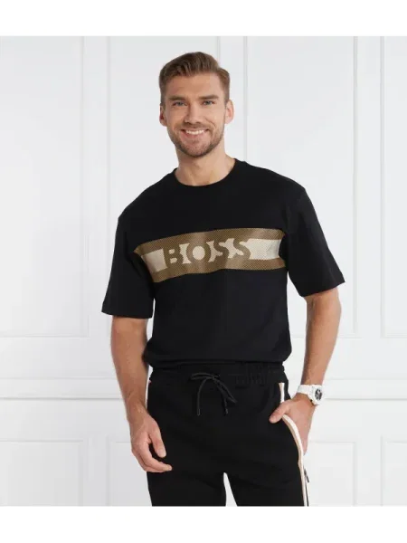 BOSS BLACK Tricou Tessin | Comfort fit negru