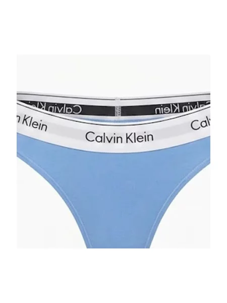 Calvin Klein Underwear String bugyik égkék / világosszürke / fekete / fehér kék