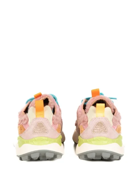 Sneakerși Flower cu model floral roz