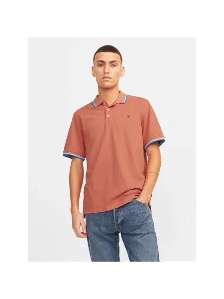 Jack&Jones Pólóing Bluwin Regular Fit narancssárga