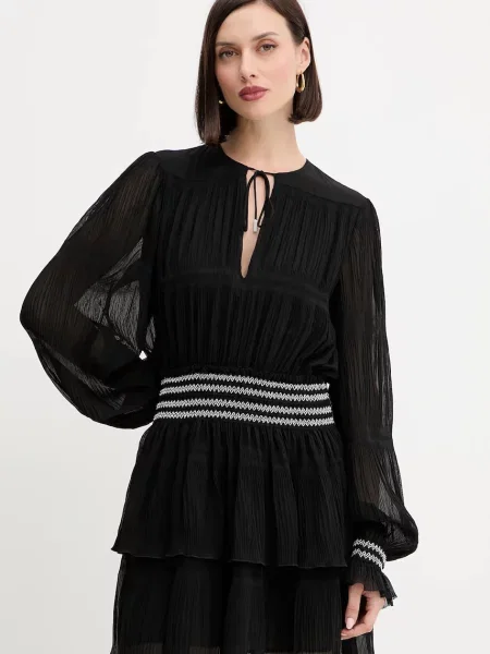 BOSS Orange rochie mini evazați negru