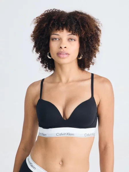 Calvin Klein Underwear Podprsenka sivá / čierna biela