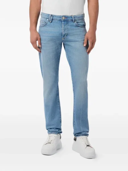 Blugi drepți Philipp Plein albastru