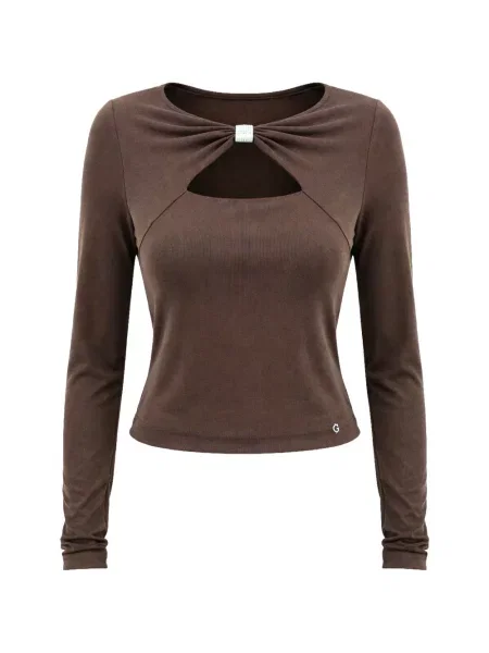 Top Guess cu funde maro