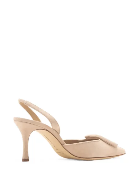 Pantofi cu toc Manolo Blahnik cu cataramă slingback