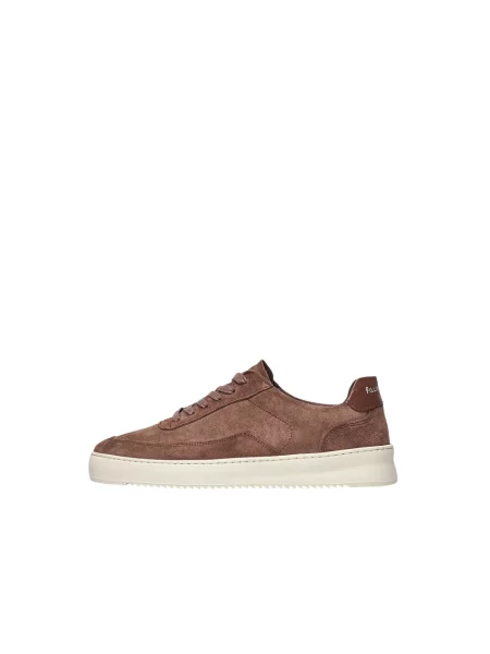 Sneakersy Filling Pieces skórzane brązowe