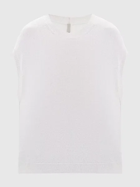 Жилет із шовку та кашеміру Boboutic білий