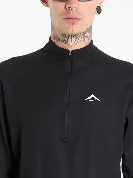 Tricou Nike din piele alergare plisat negru