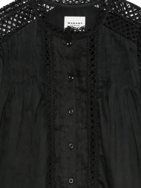 Bluză Marant Etoile din dantelă negru