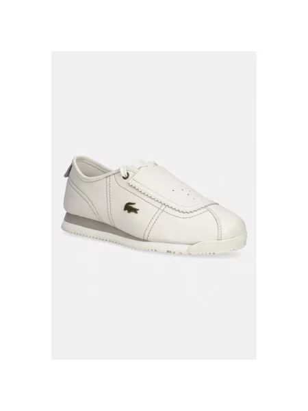 Lacoste Club-Low Leather Slip-On sneakersy skórzane beżowe