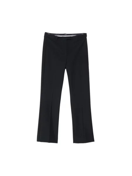 Lniane spodnie Max Mara czarne