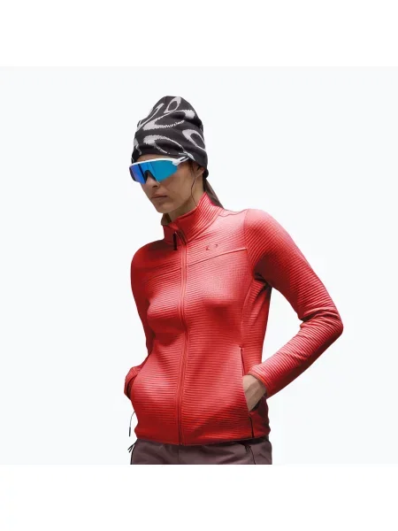 Дамски суитшърт Oakley Canopy Full Zip hibiscus red червено