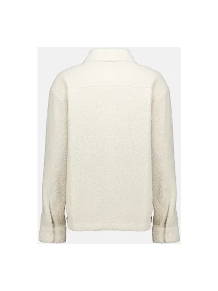 Kurtka Moncler typu teddy biała