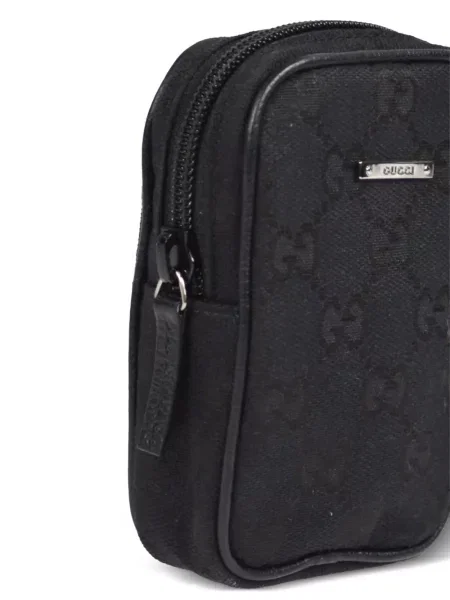 Klasická plátěná mini kabelka Gucci Pre-owned černá