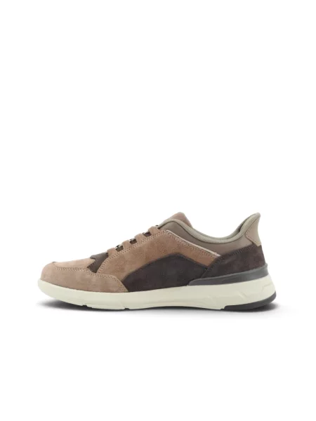 Sneakersy Geox skórzane brązowe