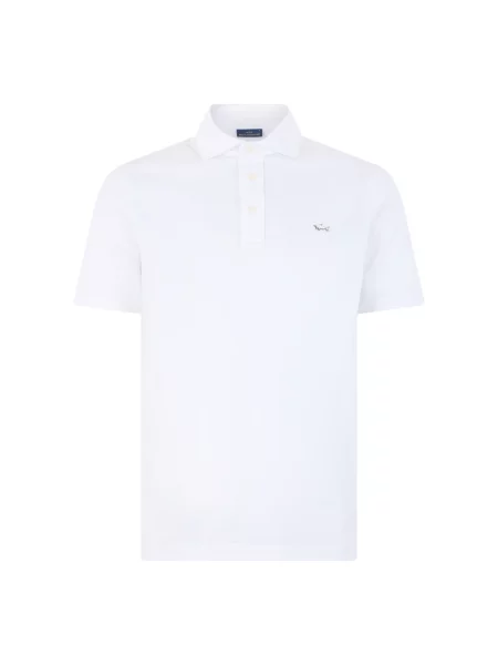 Koszulka polo Paul & Shark z krótkim rękawem klasyczna biała