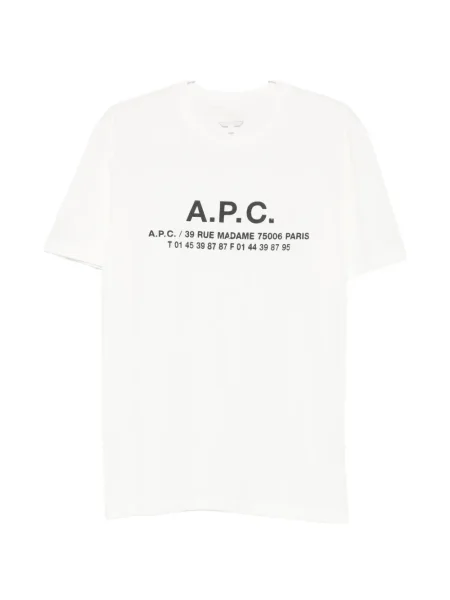 Tricou A.p.c. cu imagine alb