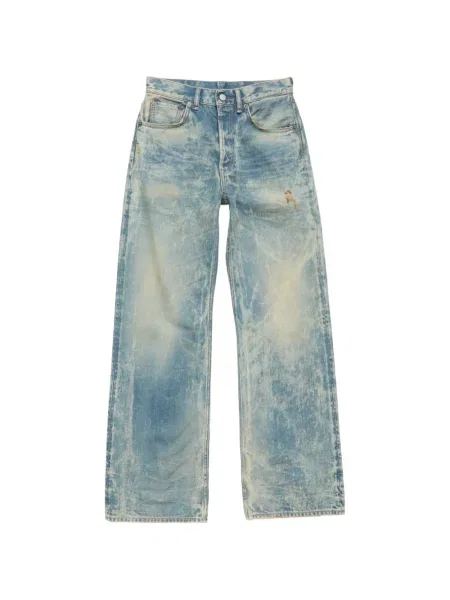 Blugi Acne Studios zdrențuiți albastru