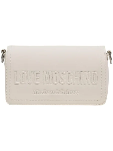 Geantă LOVE MOSCHINO Écru bej