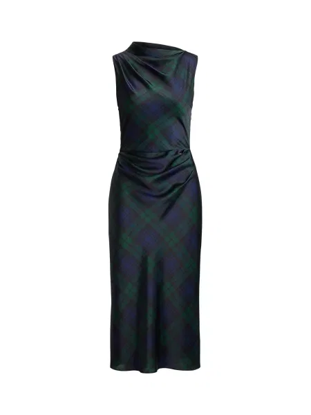 Lauren Ralph Lauren Rochie bleumarin / verde închis negru