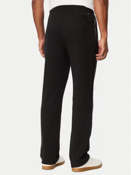 Tommy Hilfiger donji dio trenirke za muškarce od pamuka crna