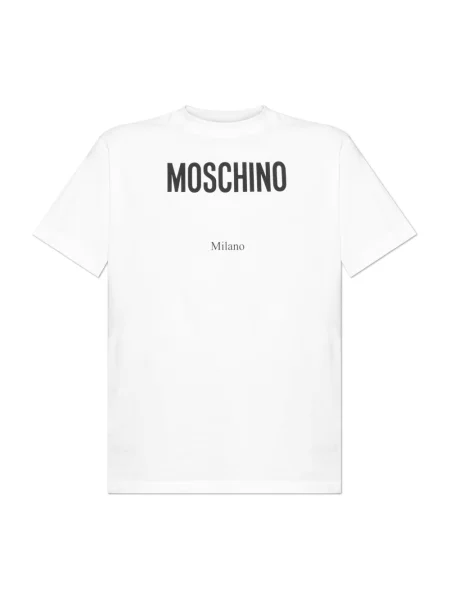 Koszulka Moschino z logo biała