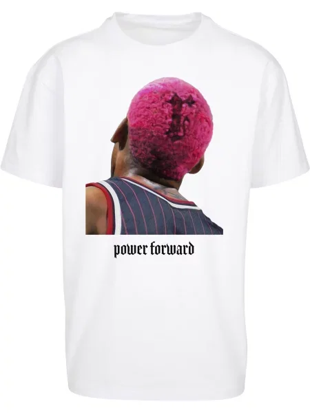 MT Upscale Tricou Power Forward bleumarin / roz alb