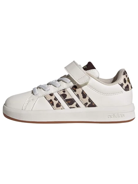 ADIDAS SPORTSWEAR Tenisky Grand béžová / hnedá / čokoládová biela