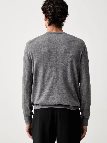 Calvin Klein sweter wełniany szary